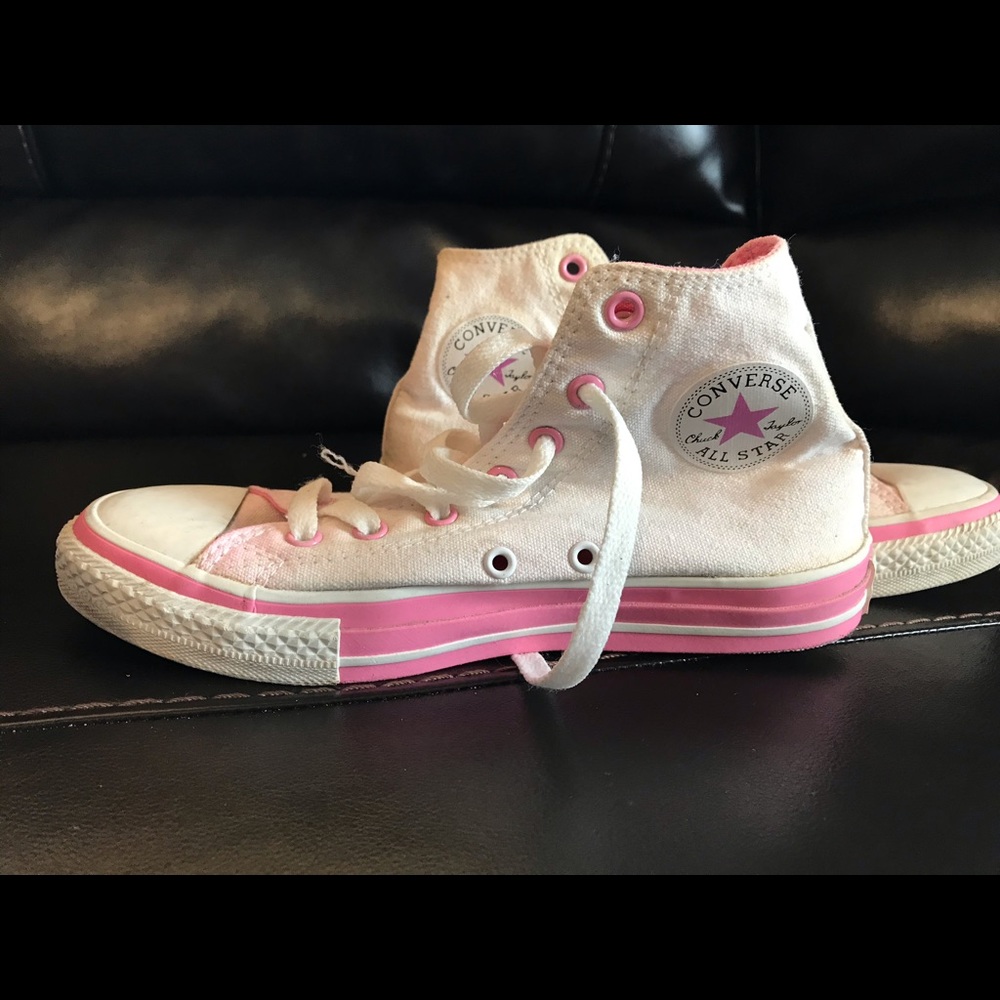 High top white converse